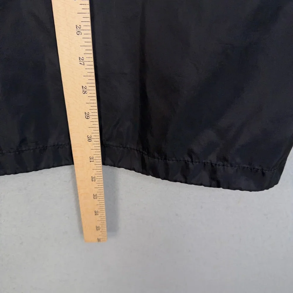 J.Crew Sport Anorak Jacket Men XL Black Plain Pullover Windbreaker Gorpcore